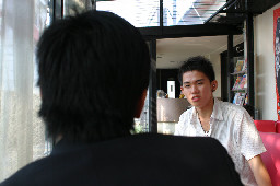 聊天表情(3)2005-06-05咖啡廳攝影拍照2003年至2006年加崙工作室(大開劇團)時期台中20號倉庫藝術特區藝術村