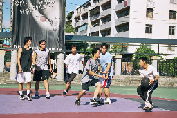 假日籃球場夏天的籃球場(台中體育場)台灣體育運動大學運動攝影