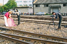 婚紗照拍攝後站台中火車站台灣鐵路旅遊攝影