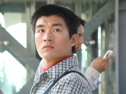 月台旅客特寫2009-01-31台中火車站台灣鐵路旅遊攝影