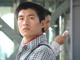 月台旅客特寫2009-01-31台中火車站台灣鐵路旅遊攝影