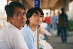月台旅客2002年之前彰化火車站台灣鐵路旅遊攝影