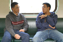 交談的旅客2004電車-區間車台灣鐵路旅遊攝影