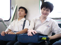 交談的旅客2007電車-區間車台灣鐵路旅遊攝影