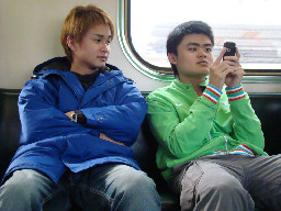 交談的旅客2009電車-區間車台灣鐵路旅遊攝影