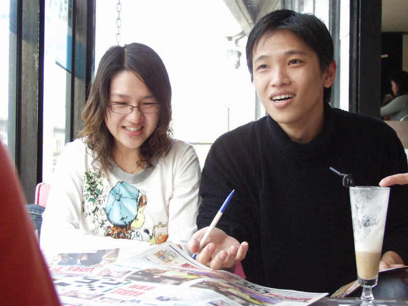 台中20號倉庫藝術村2003年至2006年加崙工作室(大開劇團)時期咖啡廳人物速寫對話人物2006-02-25