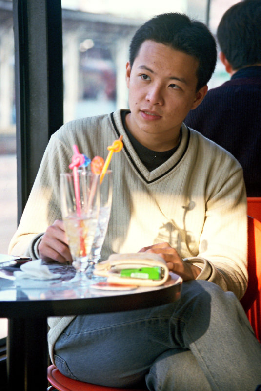 台中20號倉庫藝術特區藝術村2000年至2003年橘園經營時期咖啡廳攝影拍照夕陽下的對話攝影照片23