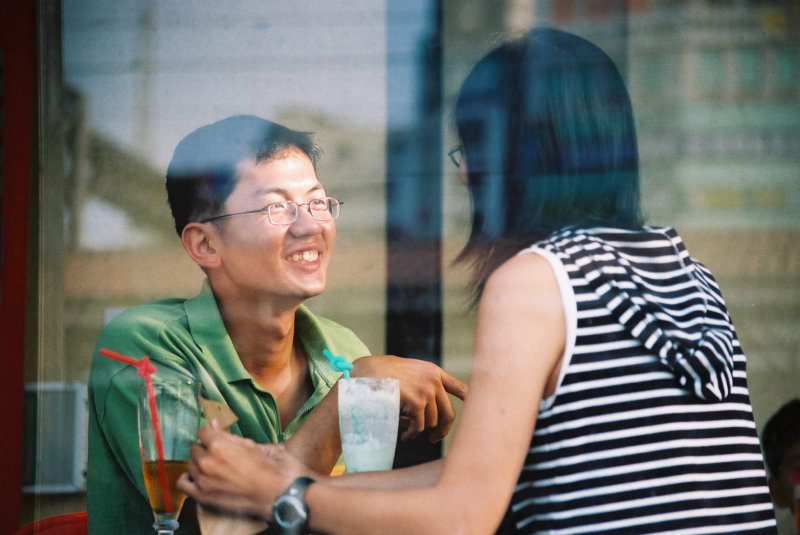 台中20號倉庫藝術特區藝術村2000年至2003年橘園經營時期咖啡廳攝影拍照聊天表情系列-美好的回憶攝影照片3