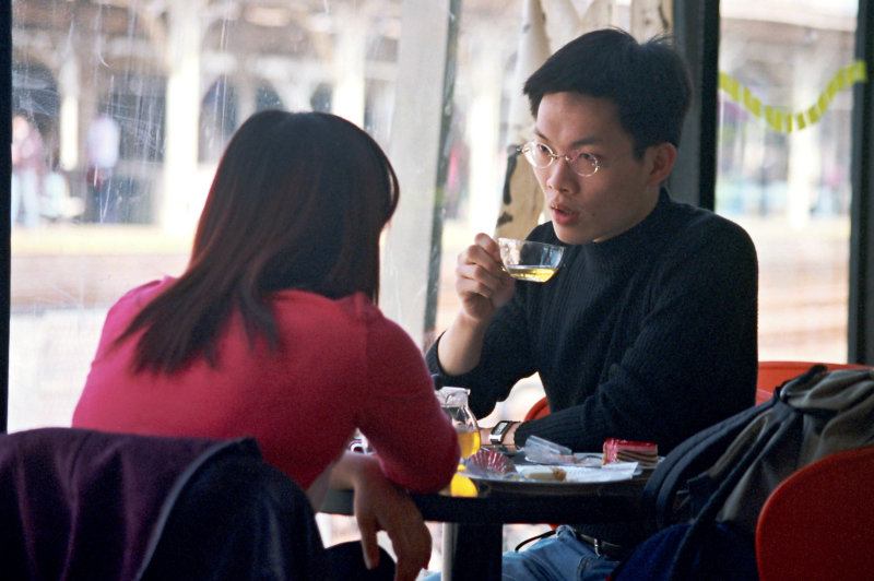 台中20號倉庫藝術特區藝術村2000年至2003年橘園經營時期咖啡廳攝影拍照聊天表情表情系列(2000-2001年)攝影照片5