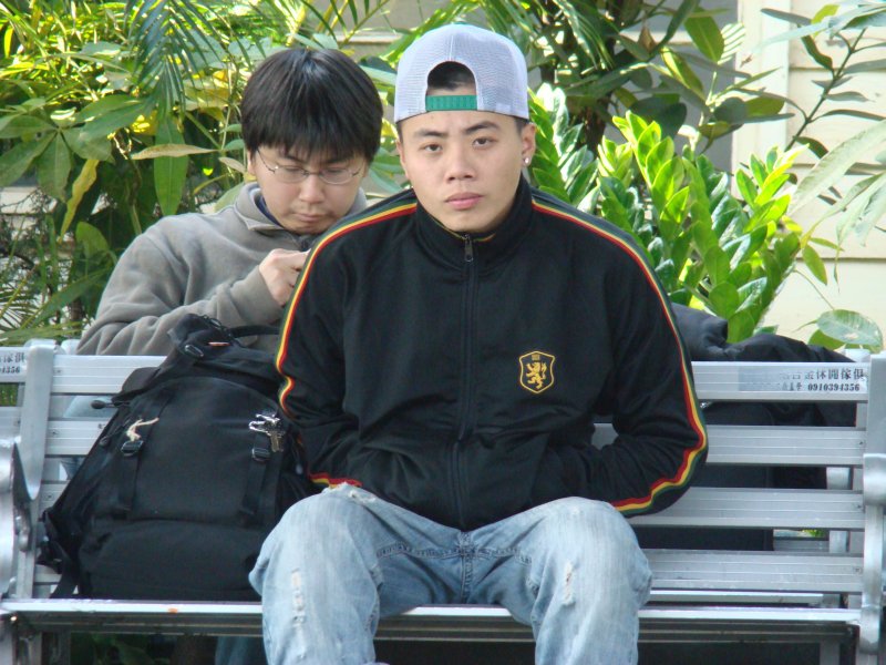 台灣鐵路旅遊攝影台中火車站月台旅客特寫2008攝影照片57