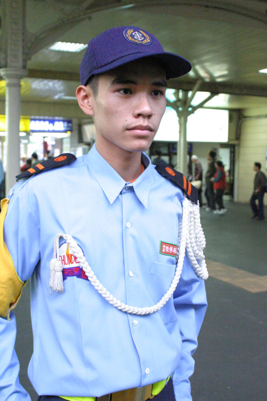 台灣鐵路旅遊攝影台中火車站高中儀隊表演台中一中攝影照片11