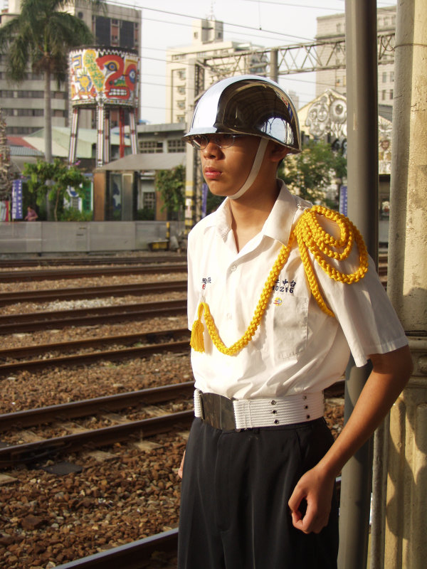 台灣鐵路旅遊攝影台中火車站高中儀隊表演台中二中攝影照片6