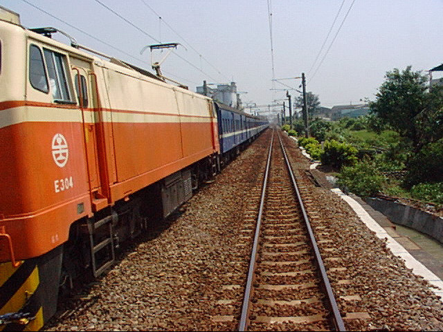 台灣鐵路旅遊攝影海線鐵路台中港火車站至龍井火車站1999年攝影照片8