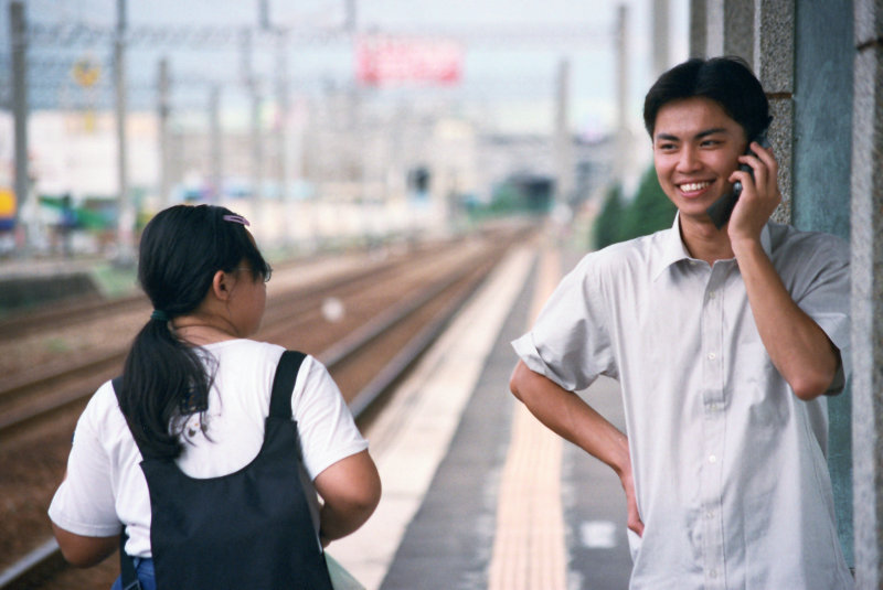 台灣鐵路旅遊攝影追分火車站月台攝影照片15