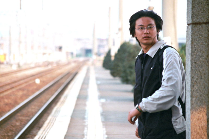 台灣鐵路旅遊攝影追分火車站月台攝影照片26
