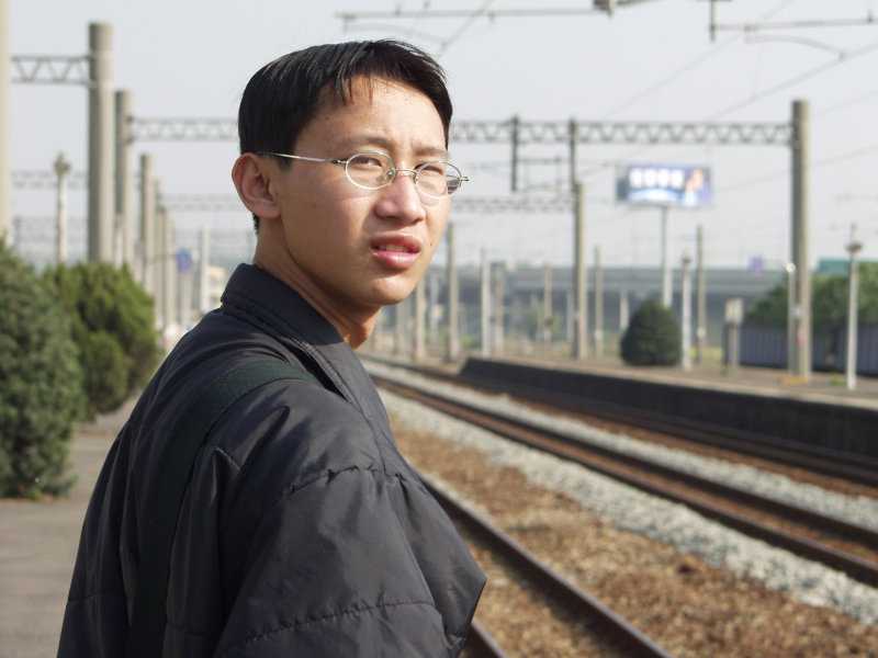 台灣鐵路旅遊攝影追分火車站月台攝影照片63
