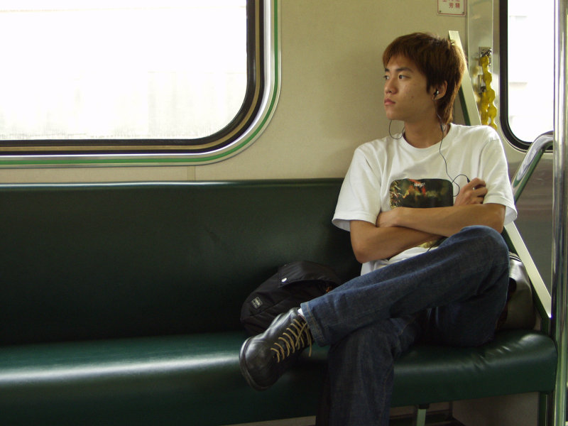 台灣鐵路旅遊攝影電車-區間車旅客特寫2002攝影照片22