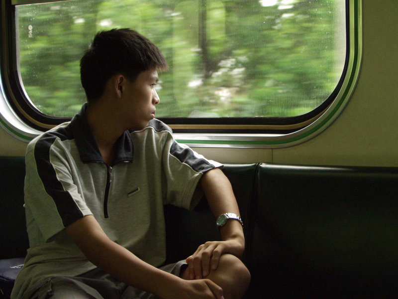 台灣鐵路旅遊攝影電車-區間車旅客特寫2002攝影照片25