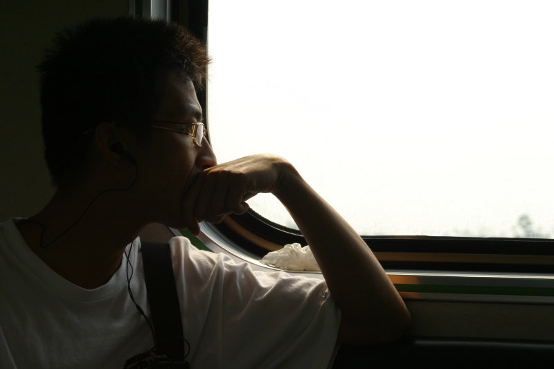 台灣鐵路旅遊攝影電車-區間車旅客特寫2005攝影照片166