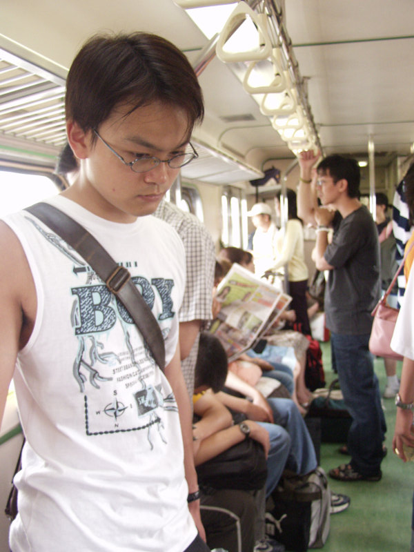 台灣鐵路旅遊攝影電車-區間車旅客特寫2005攝影照片264