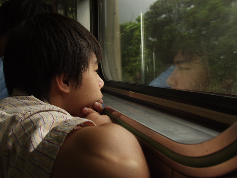 台灣鐵路旅遊攝影電車-區間車旅客特寫2005攝影照片282