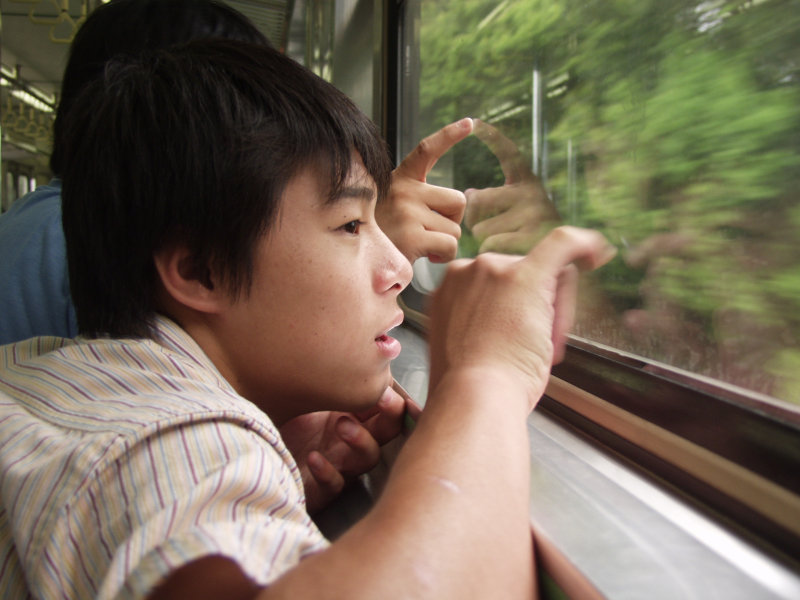 台灣鐵路旅遊攝影電車-區間車旅客特寫2005攝影照片284