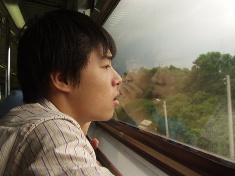 台灣鐵路旅遊攝影電車-區間車旅客特寫2005攝影照片286