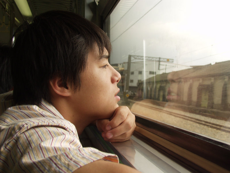 台灣鐵路旅遊攝影電車-區間車旅客特寫2005攝影照片287