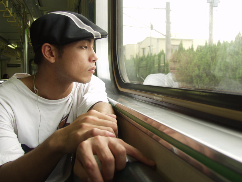 台灣鐵路旅遊攝影電車-區間車旅客特寫2005攝影照片298