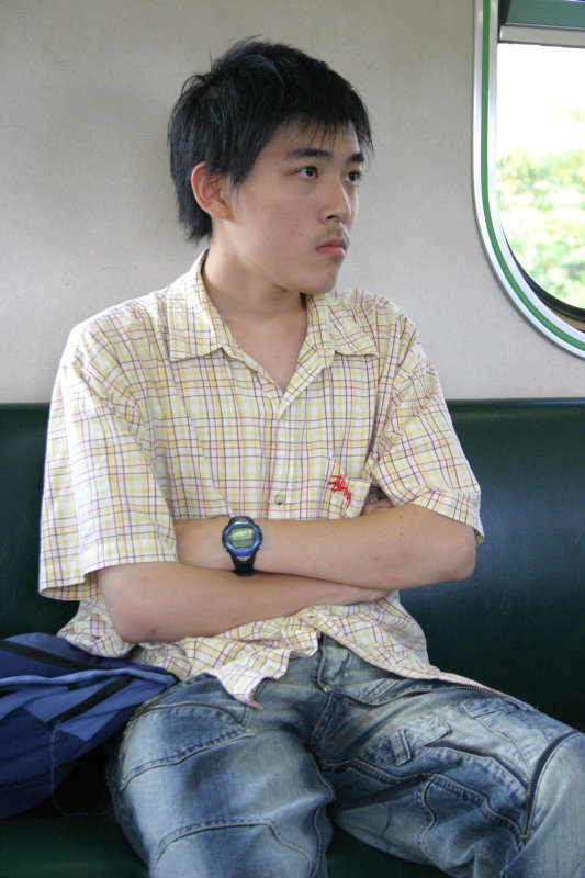台灣鐵路旅遊攝影電車-區間車旅客特寫2006攝影照片43