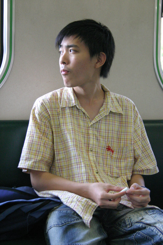 台灣鐵路旅遊攝影電車-區間車旅客特寫2006攝影照片44