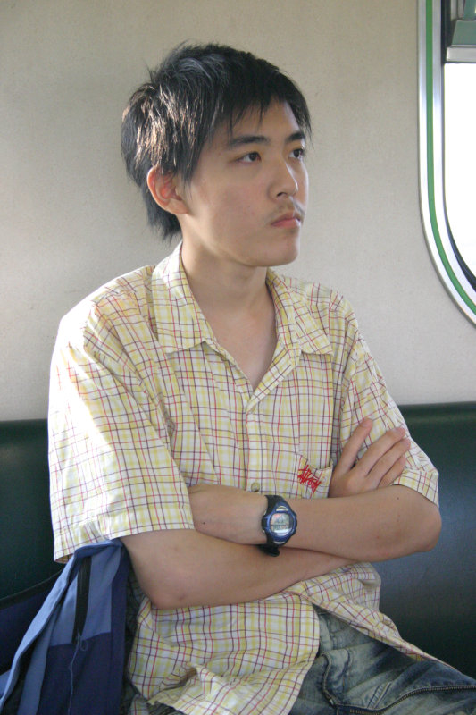 台灣鐵路旅遊攝影電車-區間車旅客特寫2006攝影照片47