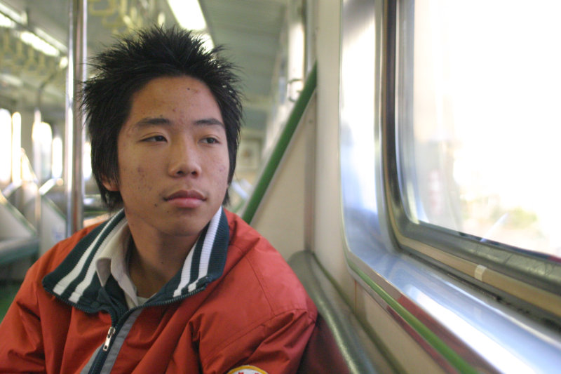 台灣鐵路旅遊攝影電車-區間車旅客特寫2006攝影照片61