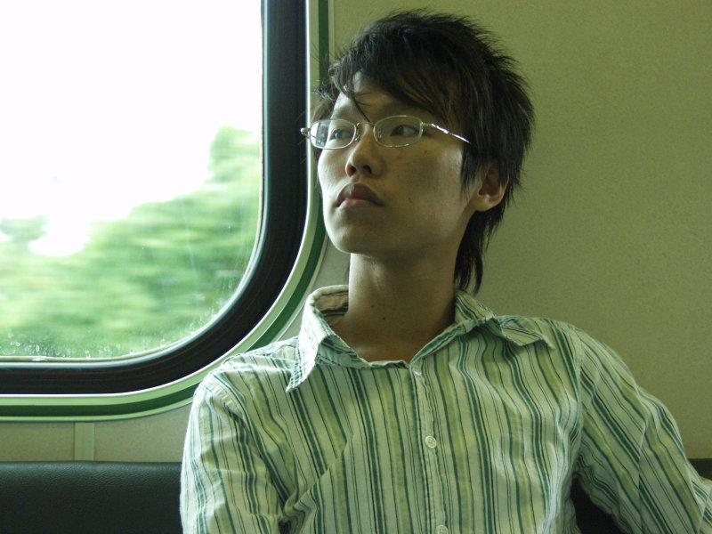 台灣鐵路旅遊攝影電車-區間車旅客特寫2006攝影照片126