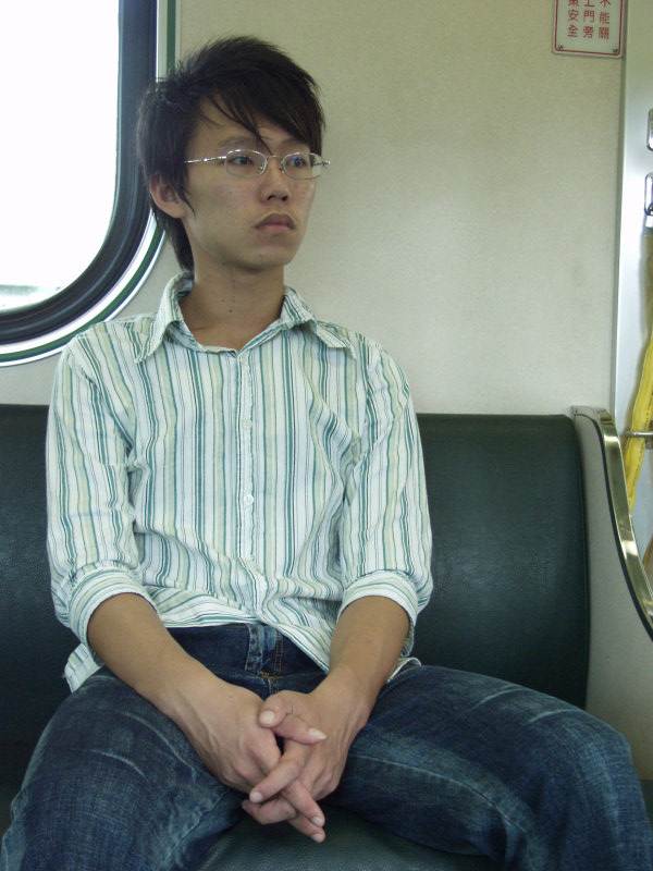 台灣鐵路旅遊攝影電車-區間車旅客特寫2006攝影照片128