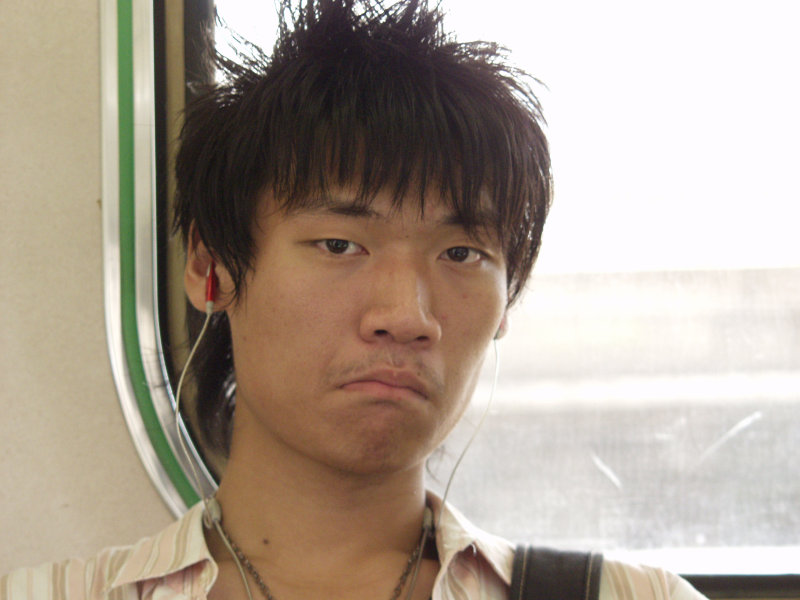 台灣鐵路旅遊攝影電車-區間車旅客特寫2006攝影照片148