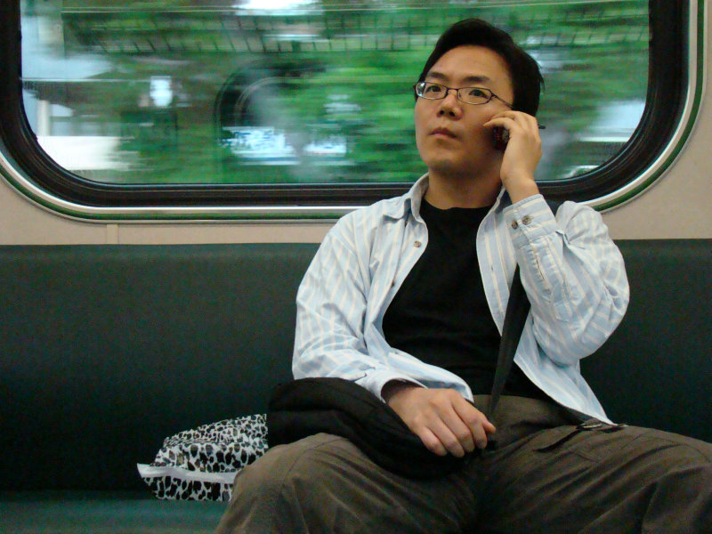 台灣鐵路旅遊攝影電車-區間車旅客特寫2007攝影照片51