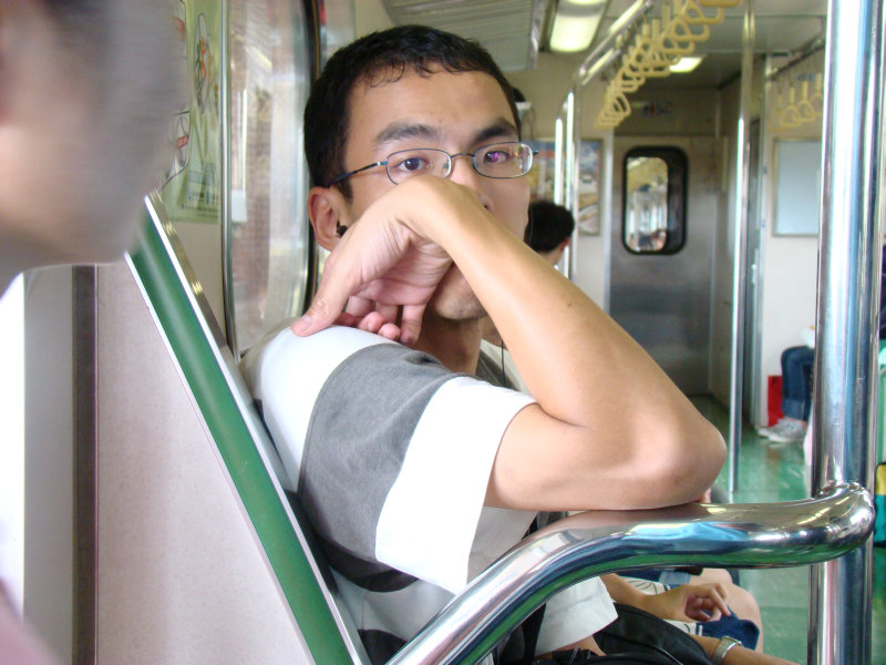 台灣鐵路旅遊攝影電車-區間車旅客特寫2007攝影照片56