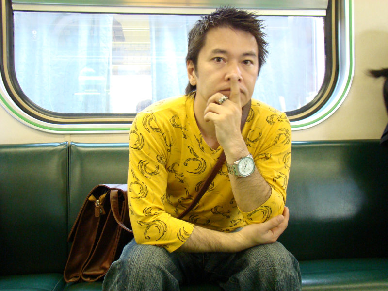 台灣鐵路旅遊攝影電車-區間車旅客特寫2007攝影照片66