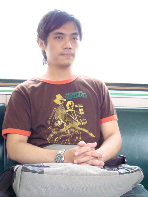 台灣鐵路旅遊攝影電車-區間車旅客特寫2007攝影照片73