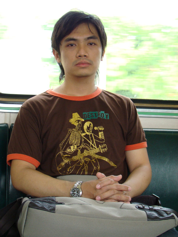 台灣鐵路旅遊攝影電車-區間車旅客特寫2007攝影照片80