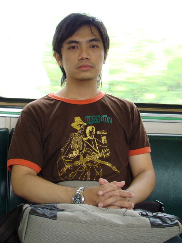 台灣鐵路旅遊攝影電車-區間車旅客特寫2007攝影照片81