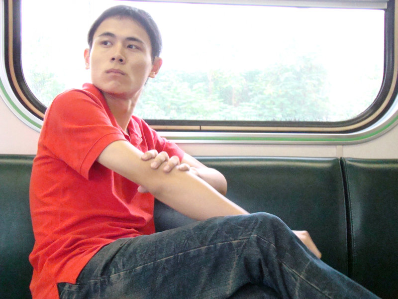 台灣鐵路旅遊攝影電車-區間車旅客特寫2007攝影照片135