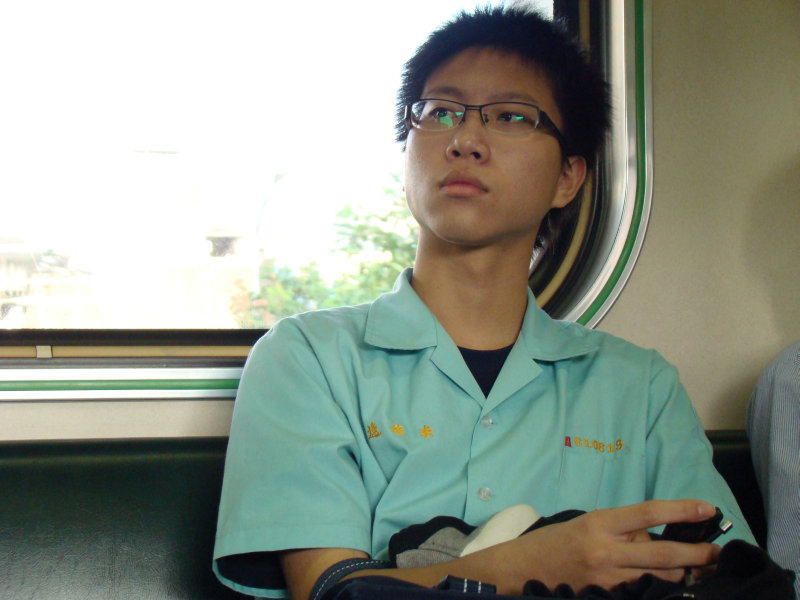 台灣鐵路旅遊攝影電車-區間車旅客特寫2007攝影照片146