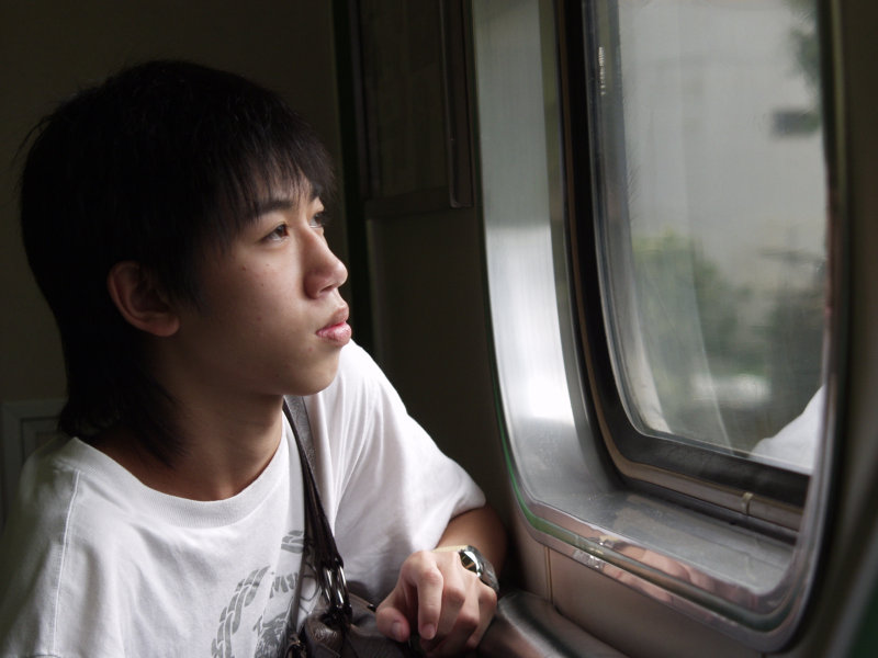 台灣鐵路旅遊攝影電車-區間車旅客特寫2007攝影照片186