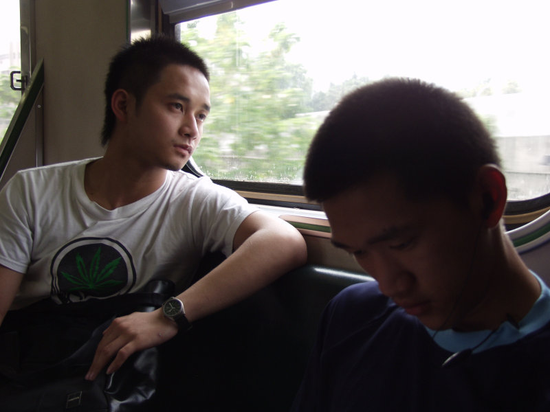 台灣鐵路旅遊攝影電車-區間車旅客特寫2007攝影照片194