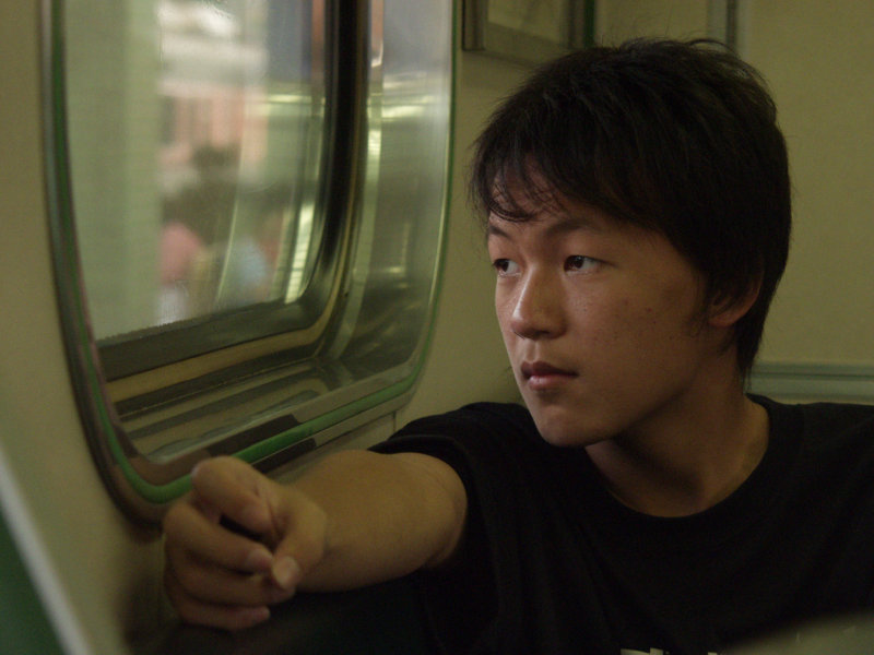 台灣鐵路旅遊攝影電車-區間車旅客特寫2007攝影照片198