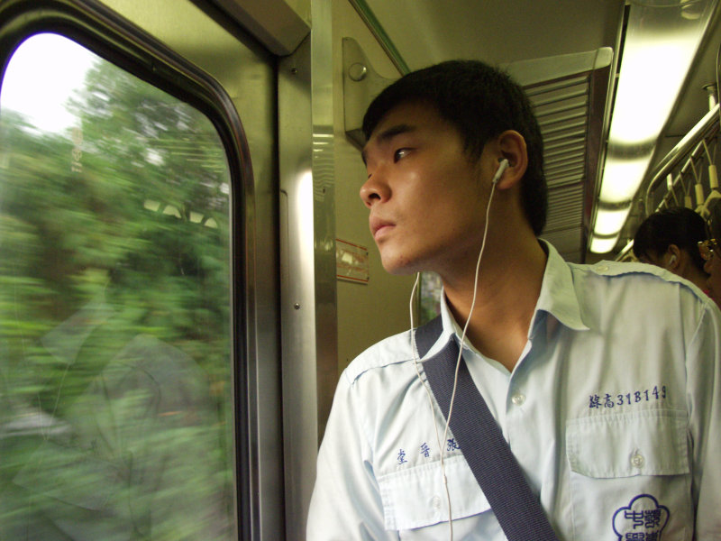 台灣鐵路旅遊攝影電車-區間車旅客特寫2007攝影照片227