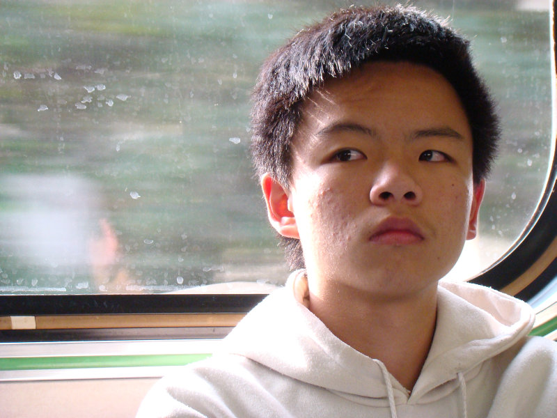 台灣鐵路旅遊攝影電車-區間車旅客特寫2009攝影照片53