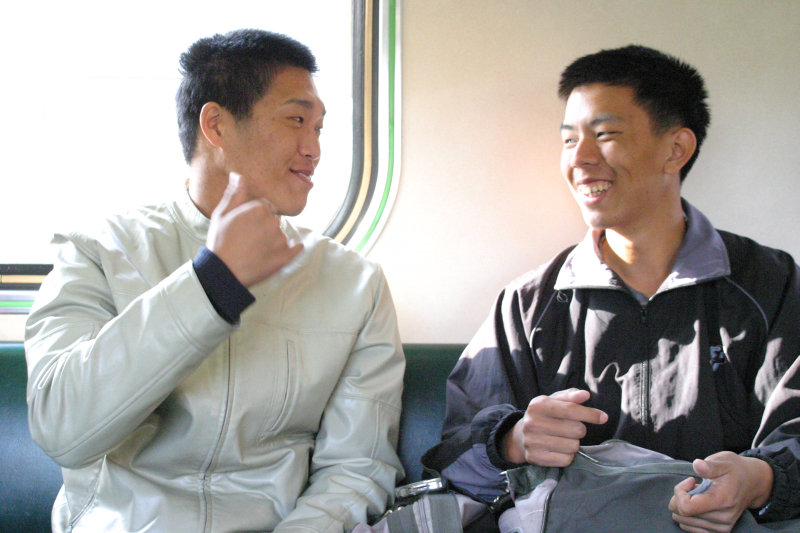 台灣鐵路旅遊攝影街拍帥哥對話的旅客2005-01-16(3)攝影照片17